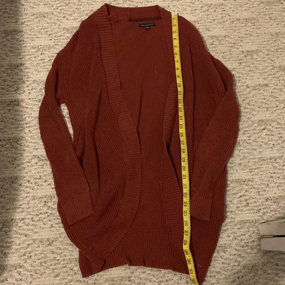 Orange/ Red AEO cardigan - Picture 2 of 6
